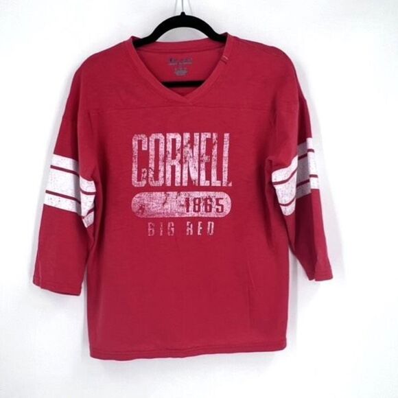 Champion Red Cornell 1865 V-Neck Sweater Size Small unisex - Picture 2 of 10